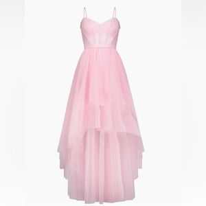 NWT BCBG pink tulle dress